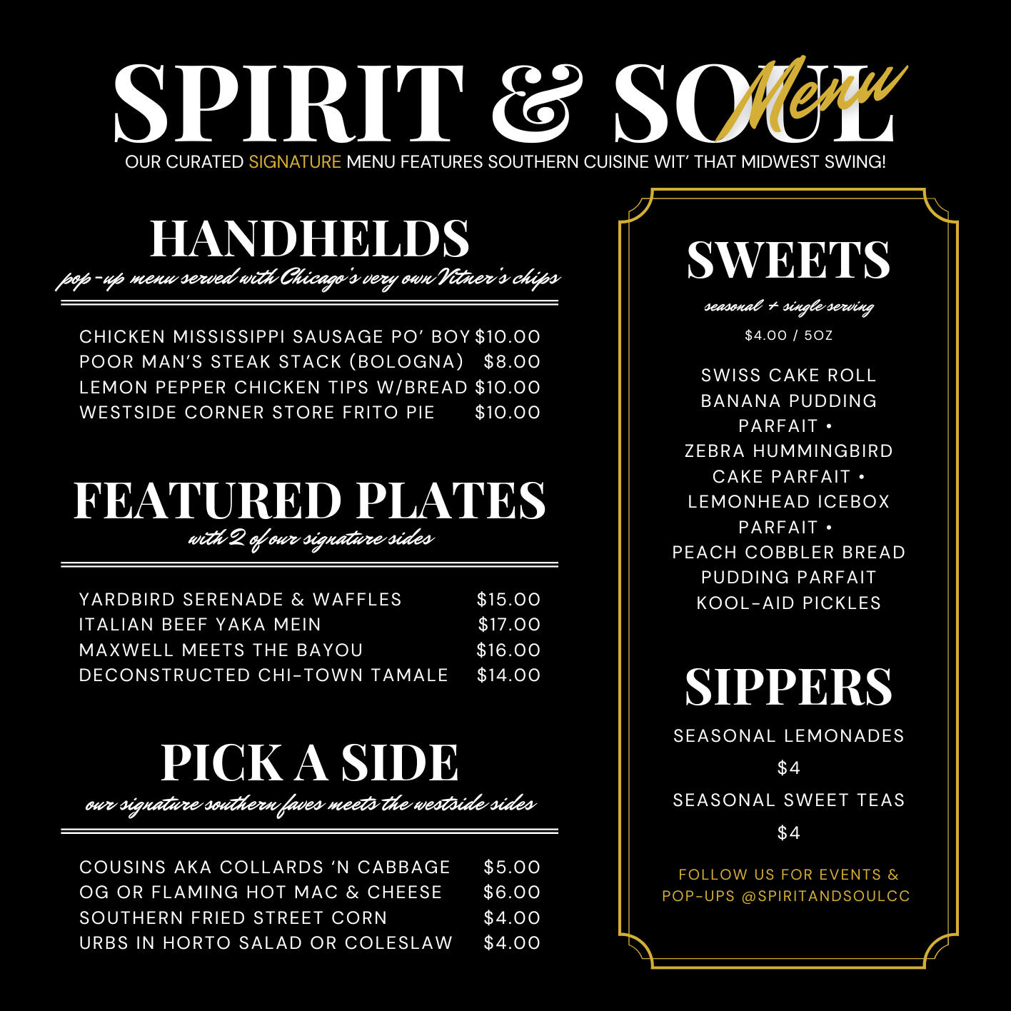 Signature Menu